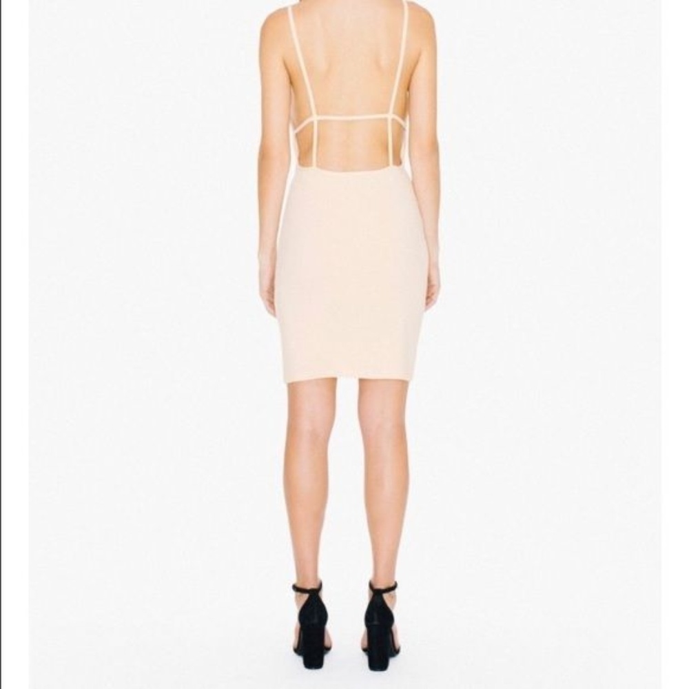 American Apparel Cage Cutout Back Bixel Dress
